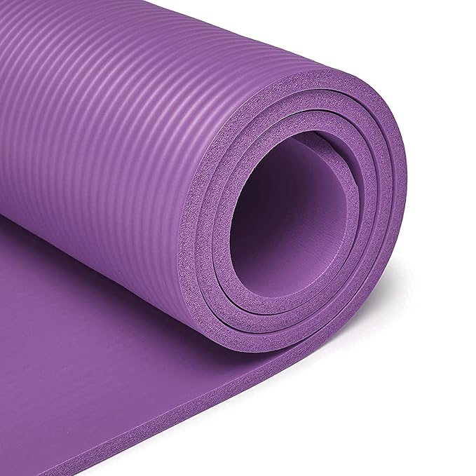 Yoga Mats For Women and Men Exercise For Home Workout Gym Anti Slip EVA Material Yoga Mat 4Mm For Kids Gym Mats - Green (Purple, 4 MM)